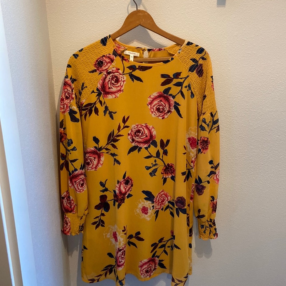 Floral long sleeve dress